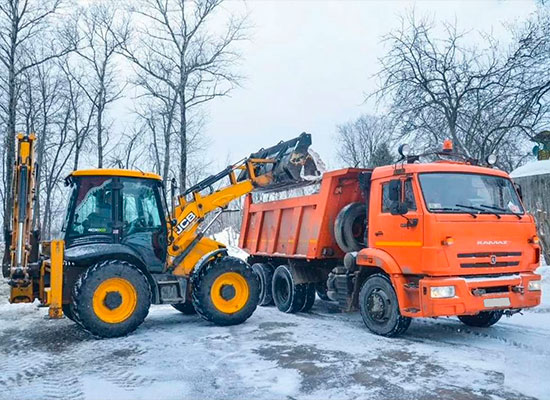 Вывоз снега с погрузкой
